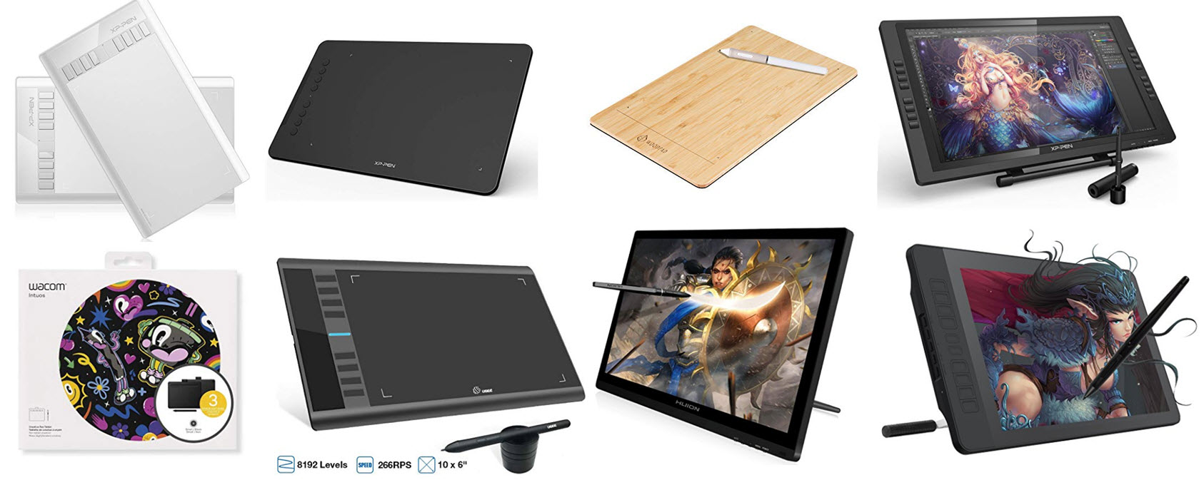 huion gt-190 hd drawing graphics tablet display for mac windows pc